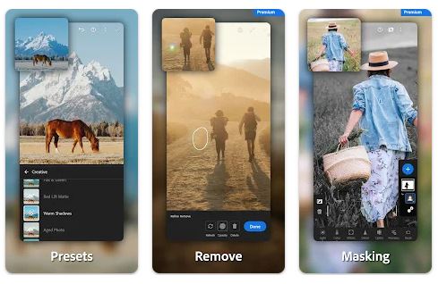 Lightroom app para editar fotos en android